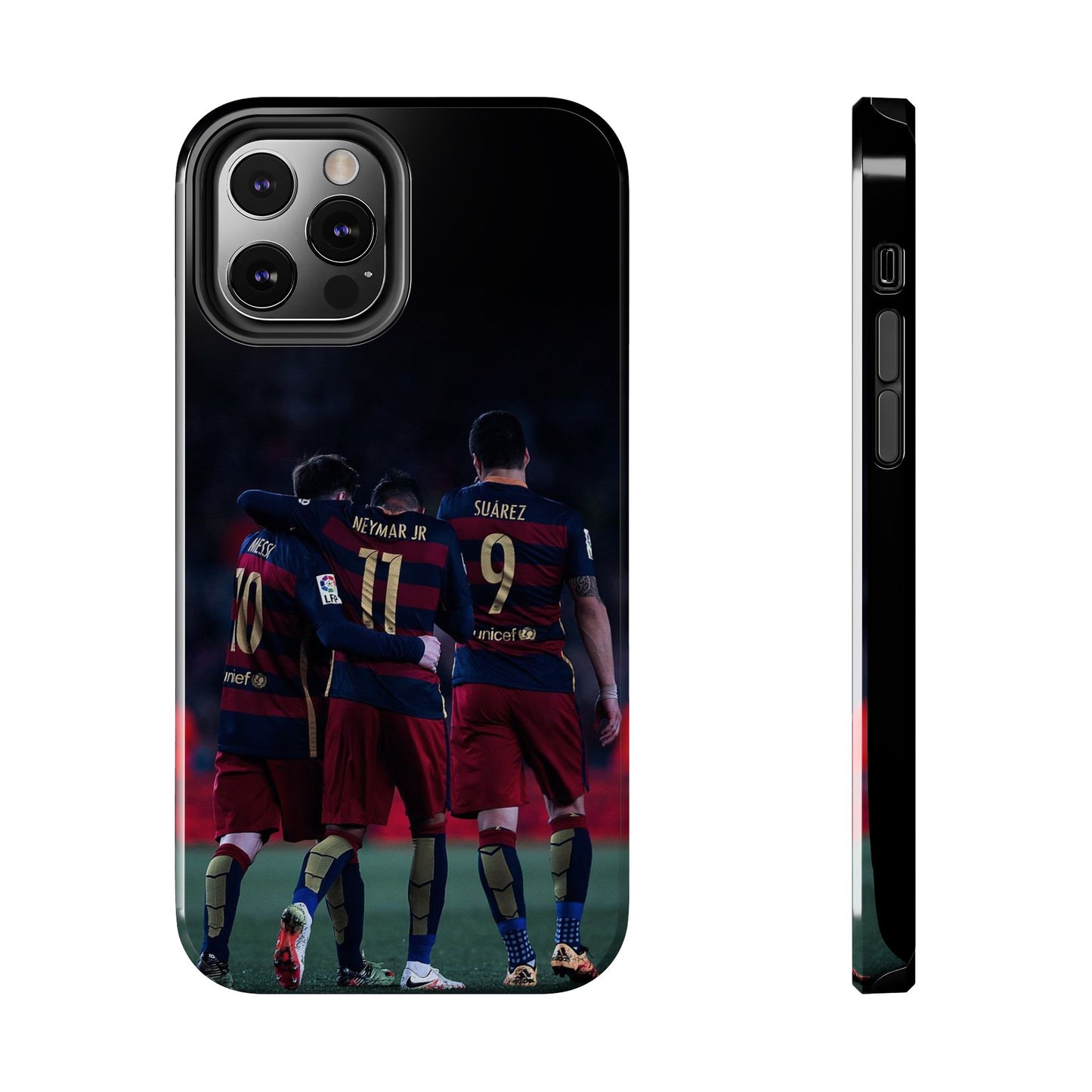 Soccer Team Tough Phone Case - Neymar Jr, Messi & Suarez Design