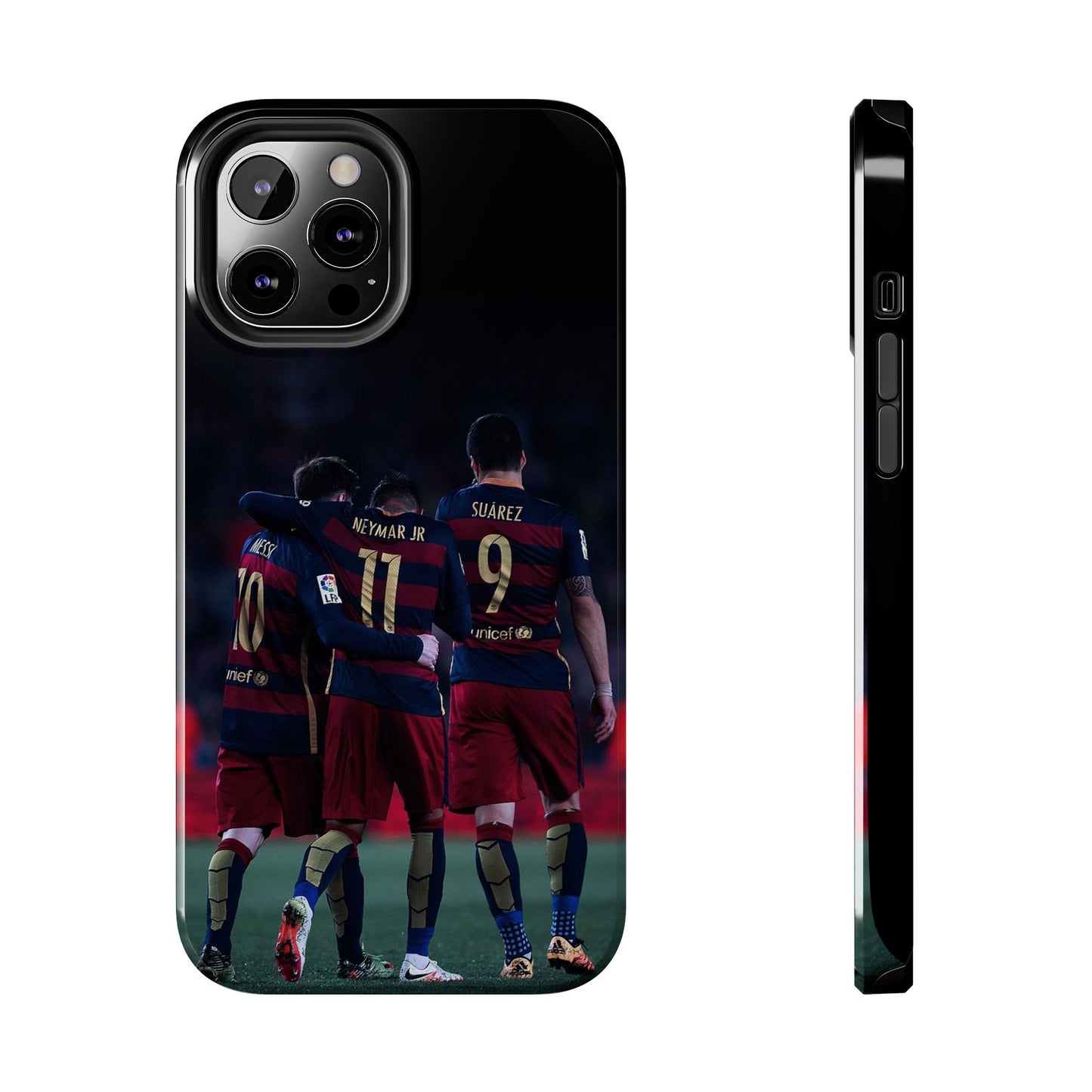 Soccer Team Tough Phone Case - Neymar Jr, Messi & Suarez Design