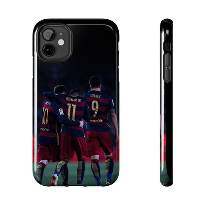 Soccer Team Tough Phone Case - Neymar Jr, Messi & Suarez Design