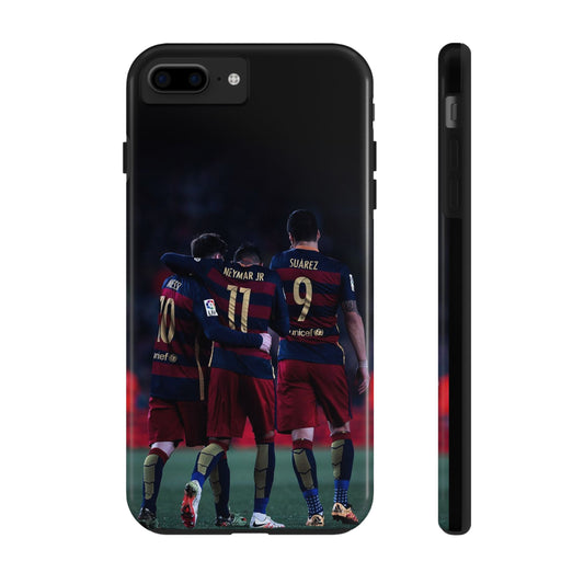 Soccer Team Tough Phone Case - Neymar Jr, Messi & Suarez Design