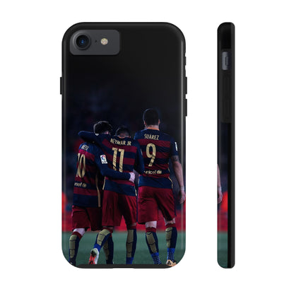 Soccer Team Tough Phone Case - Neymar Jr, Messi & Suarez Design