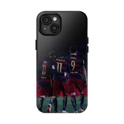 Soccer Team Tough Phone Case - Neymar Jr, Messi & Suarez Design