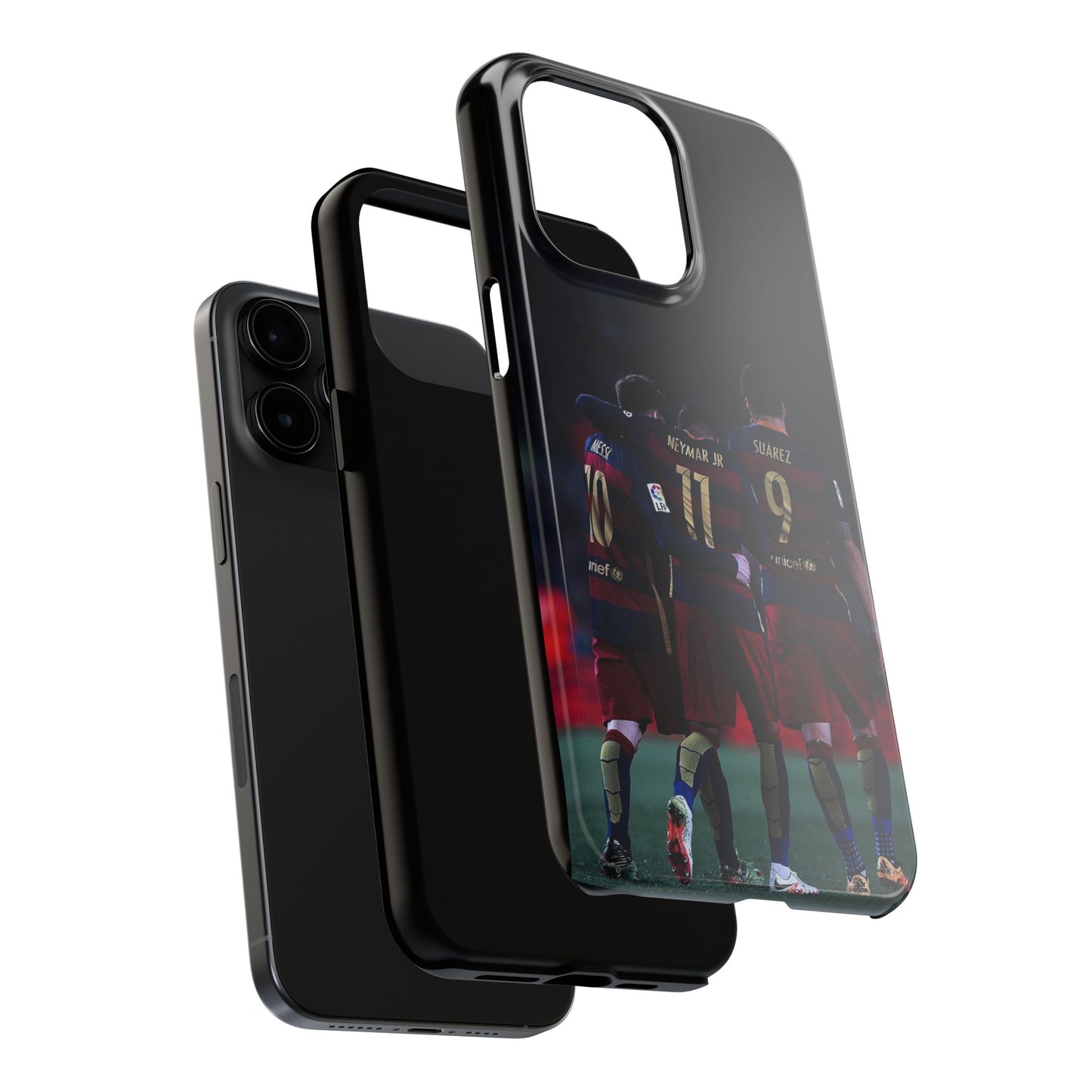 Soccer Team Tough Phone Case - Neymar Jr, Messi & Suarez Design