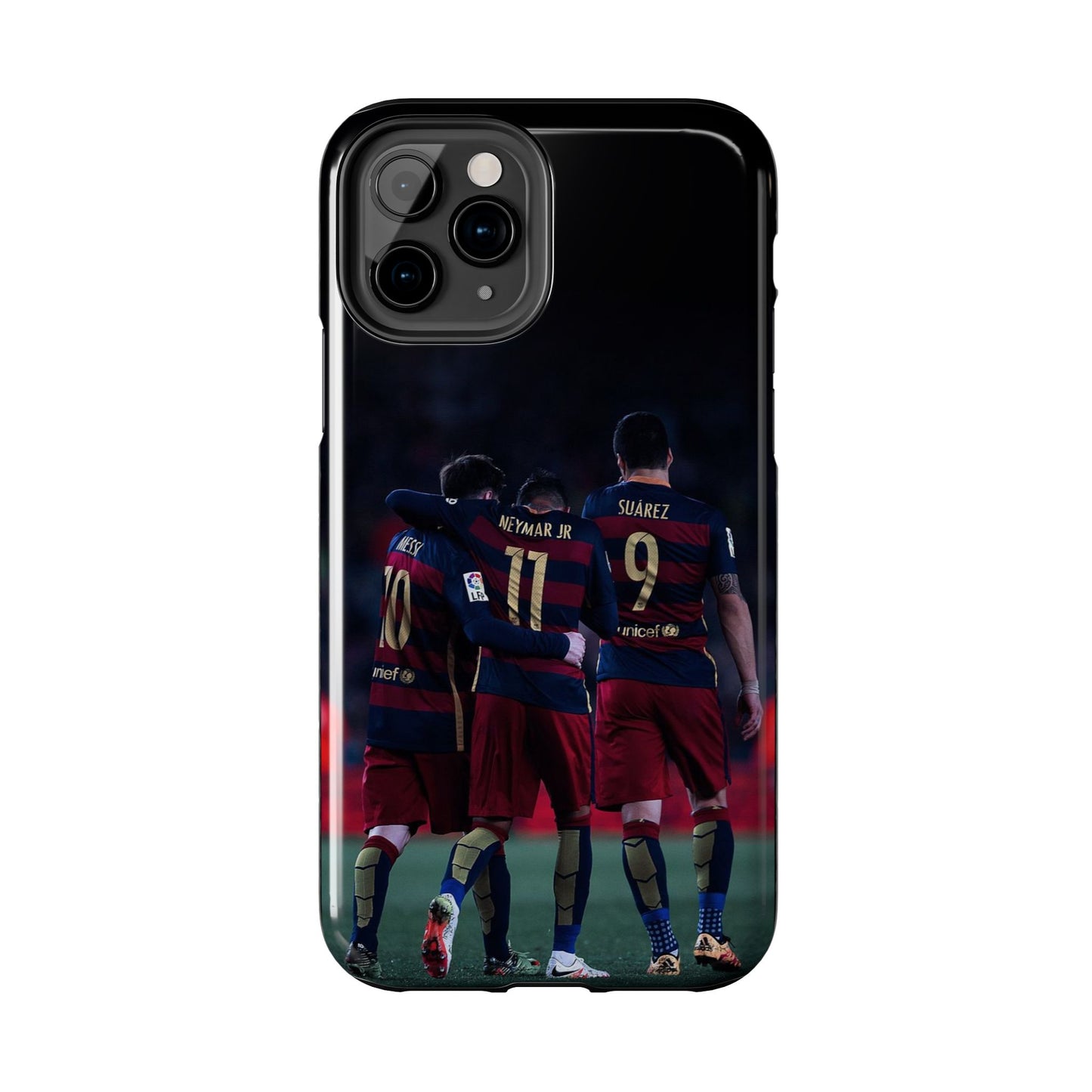 Soccer Team Tough Phone Case - Neymar Jr, Messi & Suarez Design