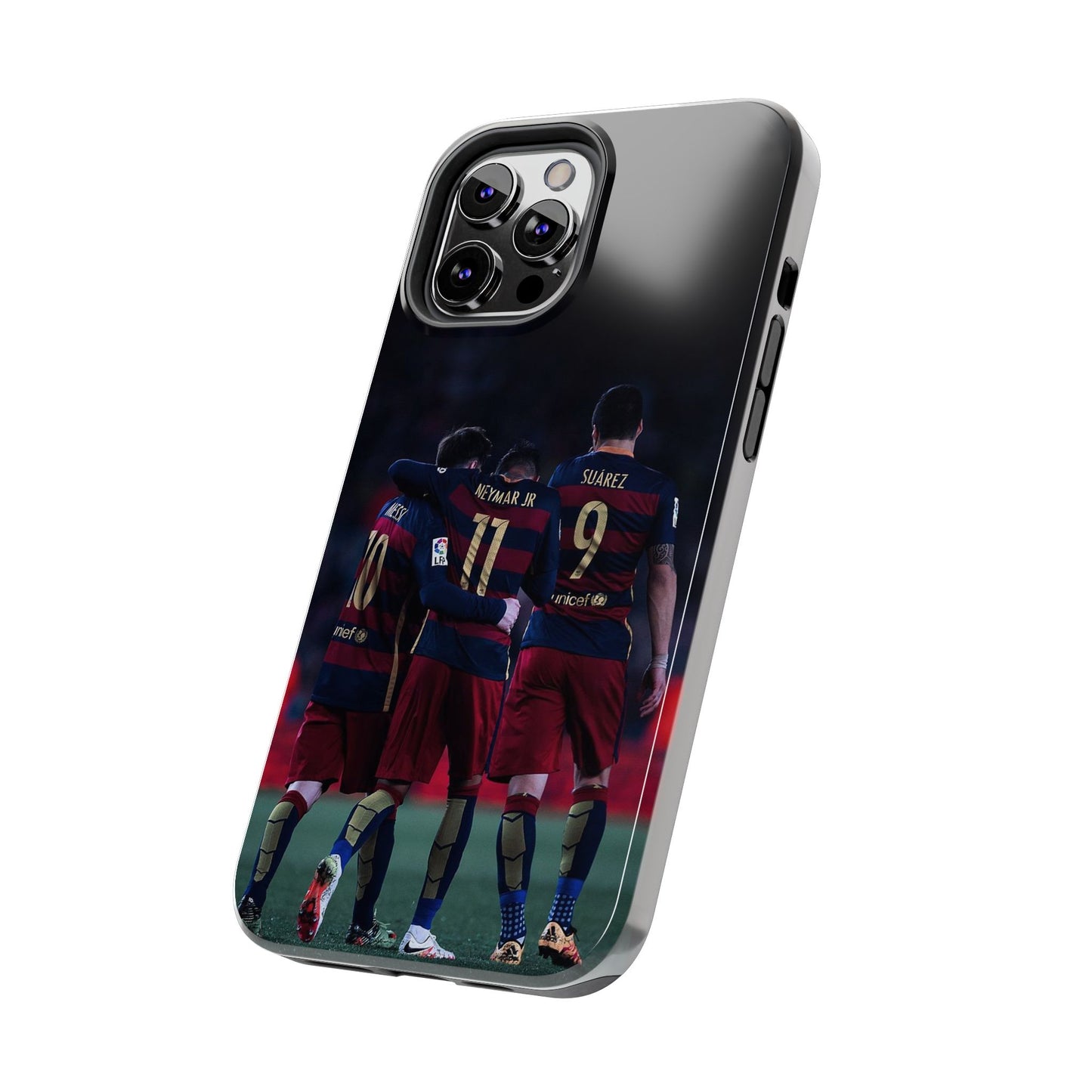 Soccer Team Tough Phone Case - Neymar Jr, Messi & Suarez Design