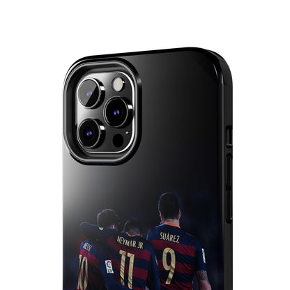 Soccer Team Tough Phone Case - Neymar Jr, Messi & Suarez Design