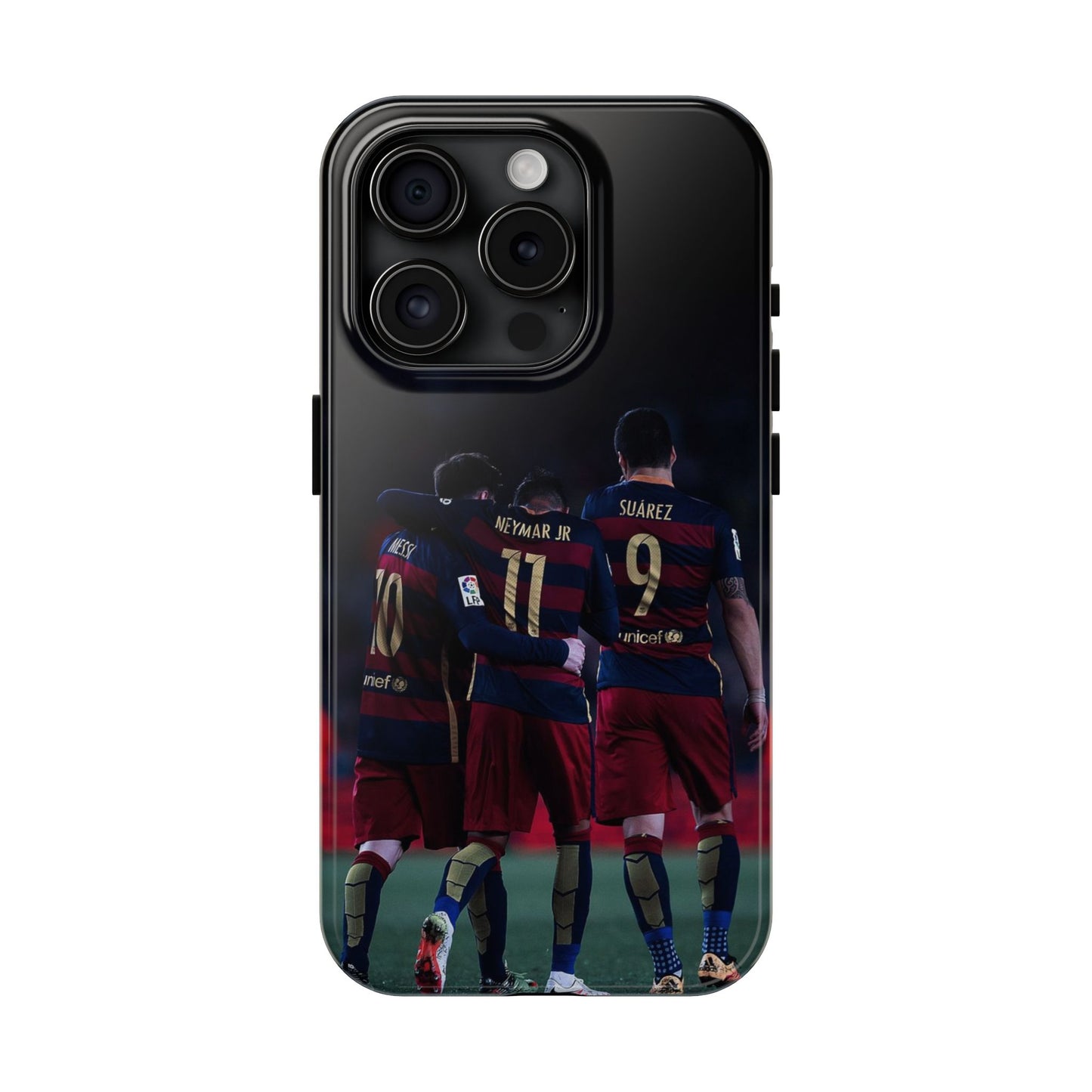 Soccer Team Tough Phone Case - Neymar Jr, Messi & Suarez Design