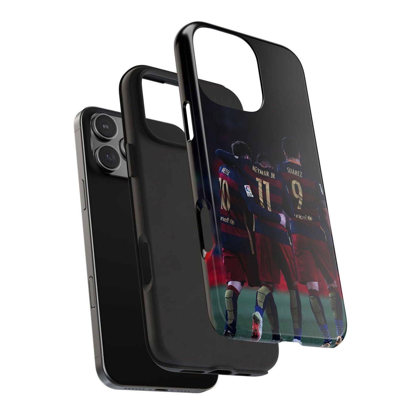 Soccer Team Tough Phone Case - Neymar Jr, Messi & Suarez Design