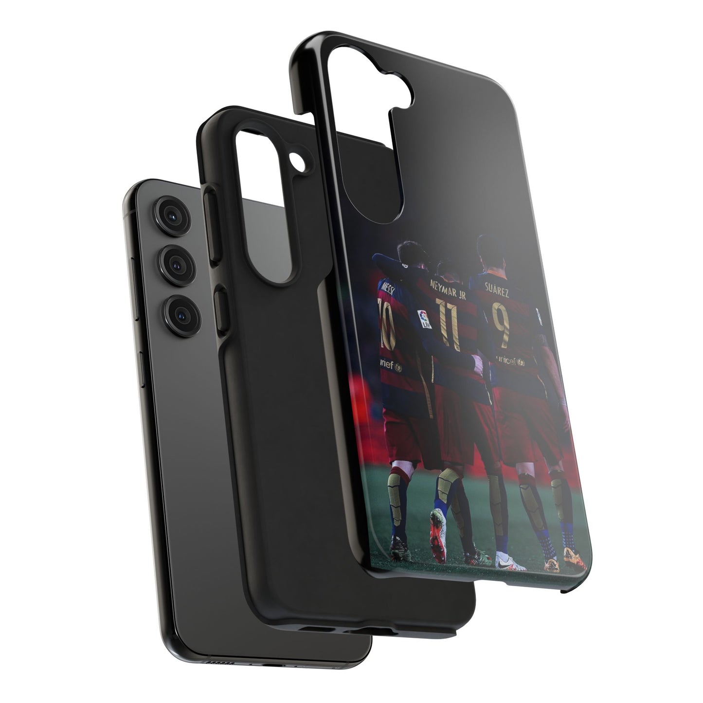 Soccer Team Tough Phone Case - Neymar Jr, Messi & Suarez Design