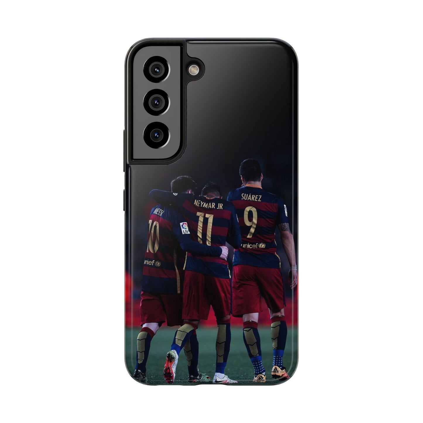 Soccer Team Tough Phone Case - Neymar Jr, Messi & Suarez Design