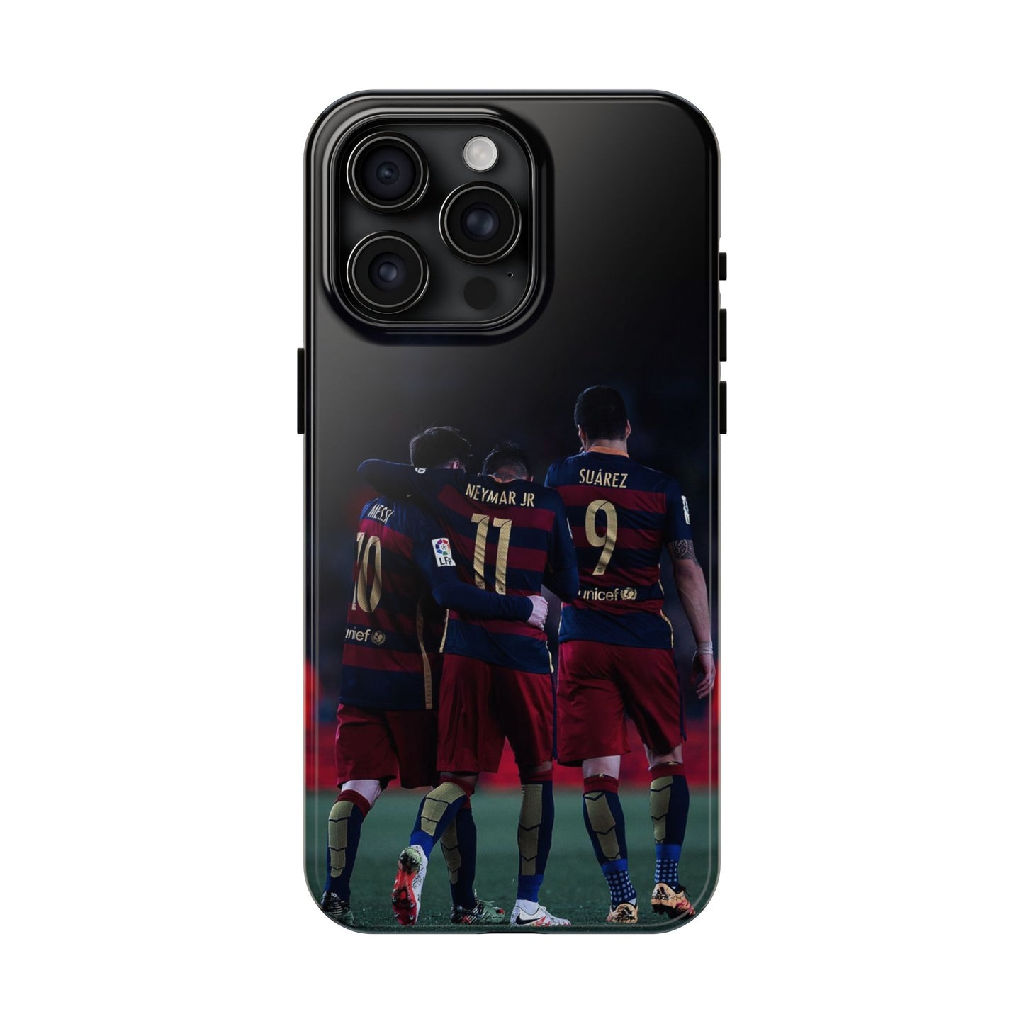 Soccer Team Tough Phone Case - Neymar Jr, Messi & Suarez Design