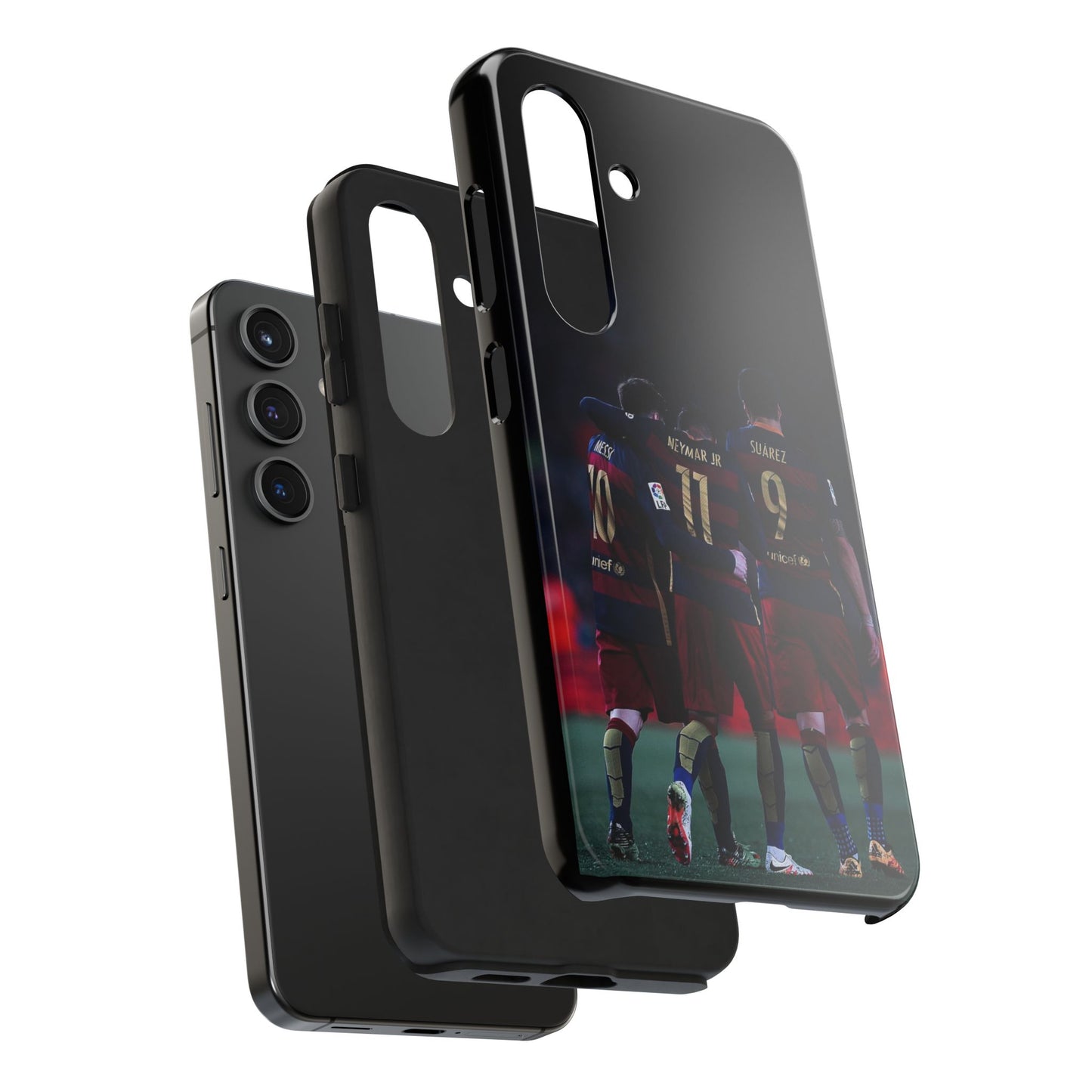 Soccer Team Tough Phone Case - Neymar Jr, Messi & Suarez Design