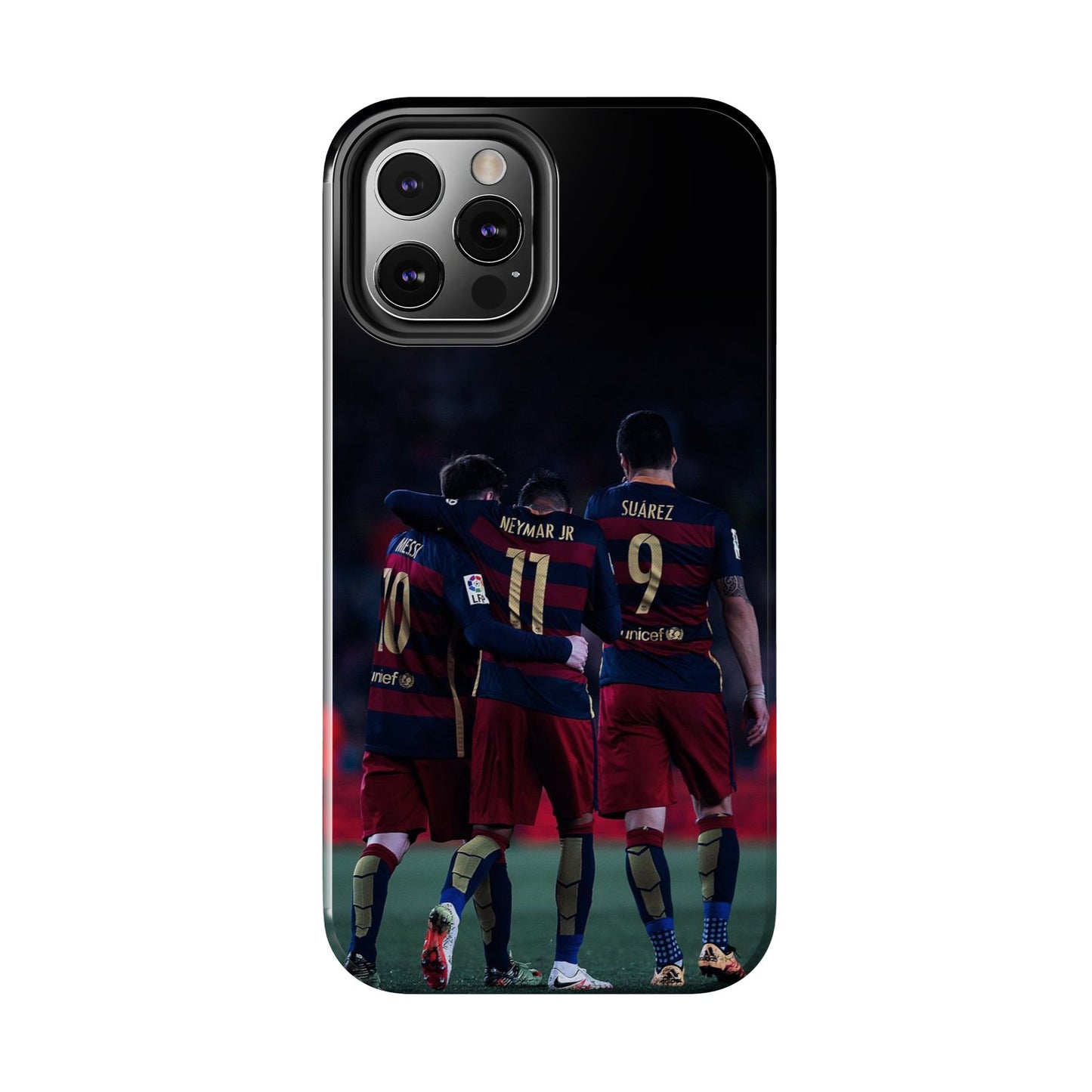 Soccer Team Tough Phone Case - Neymar Jr, Messi & Suarez Design