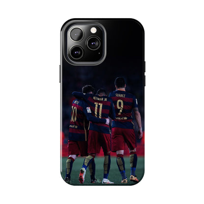 Soccer Team Tough Phone Case - Neymar Jr, Messi & Suarez Design