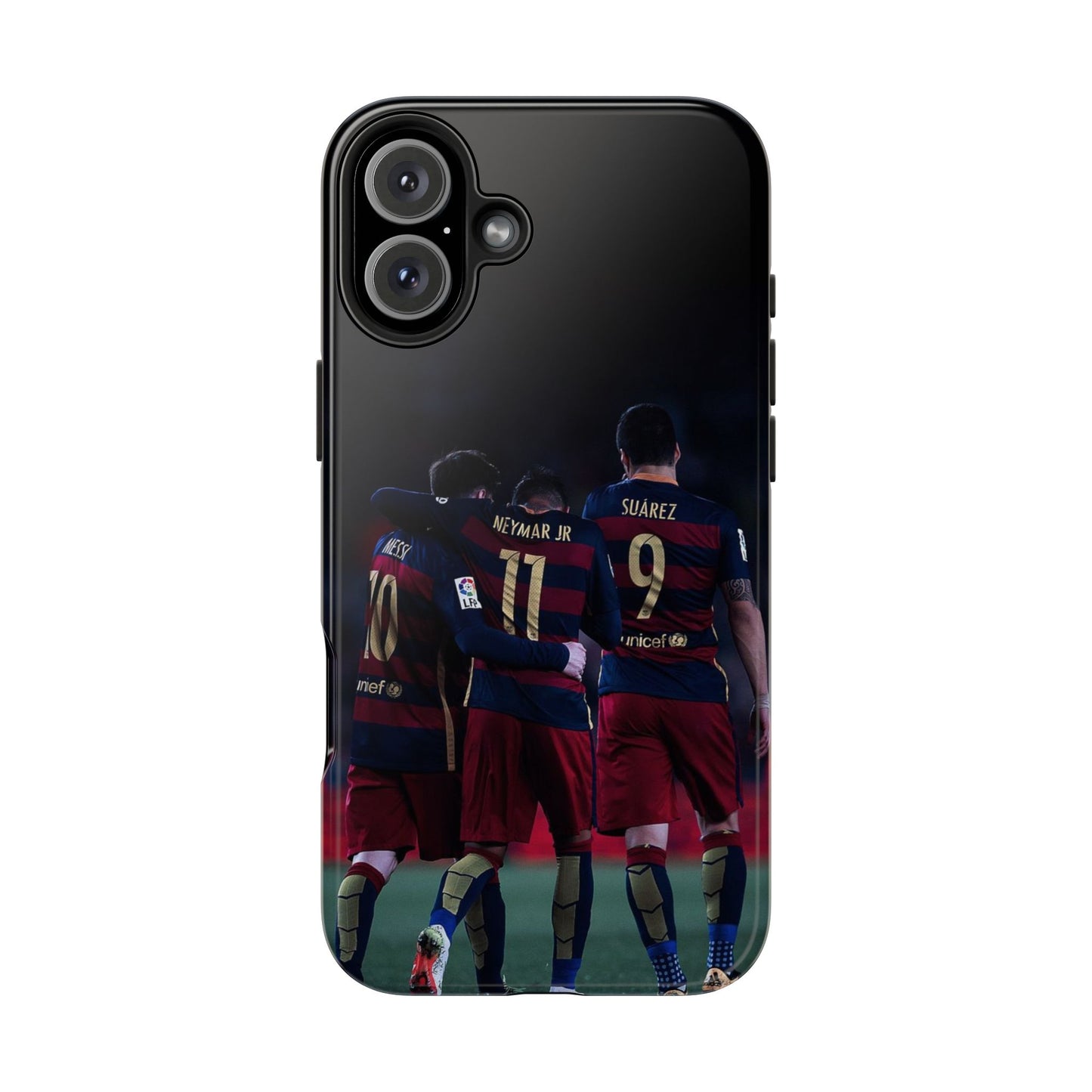 Soccer Team Tough Phone Case - Neymar Jr, Messi & Suarez Design