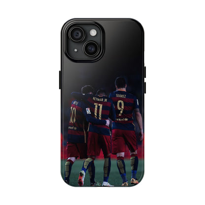 Soccer Team Tough Phone Case - Neymar Jr, Messi & Suarez Design