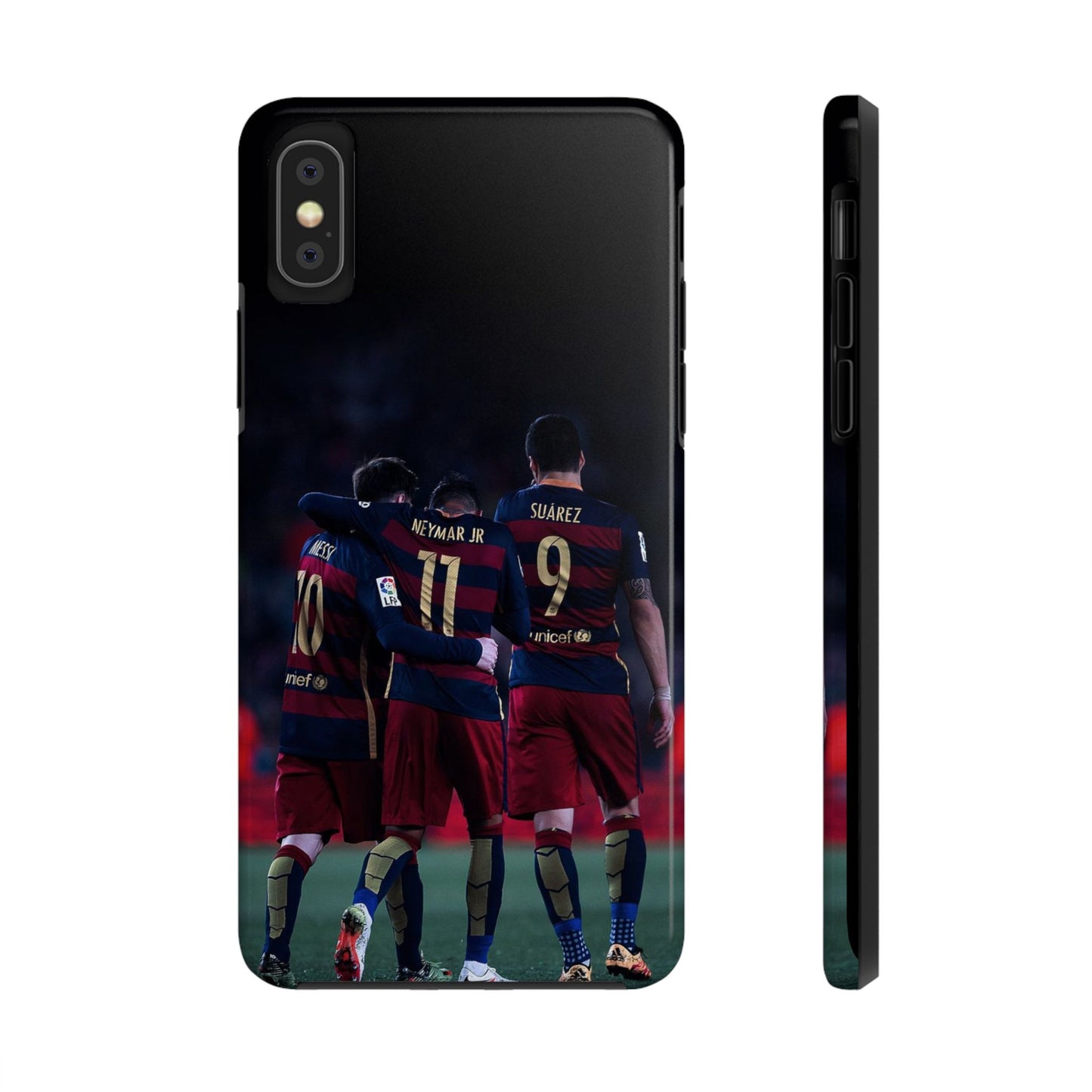 Soccer Team Tough Phone Case - Neymar Jr, Messi & Suarez Design