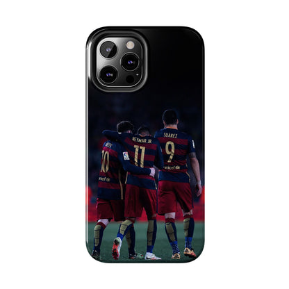 Soccer Team Tough Phone Case - Neymar Jr, Messi & Suarez Design