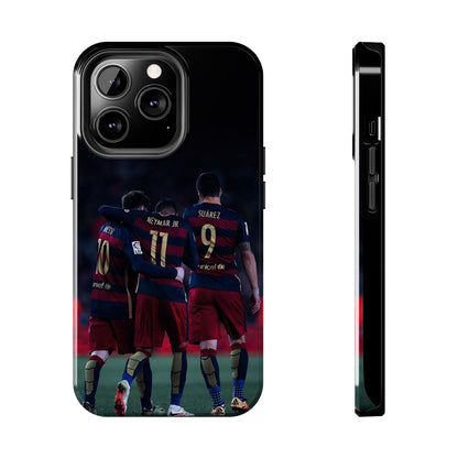 Soccer Team Tough Phone Case - Neymar Jr, Messi & Suarez Design