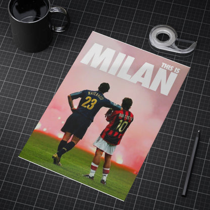 This Is Milan Unframed Print - Perfect Gift for Soccer Fans & Decor