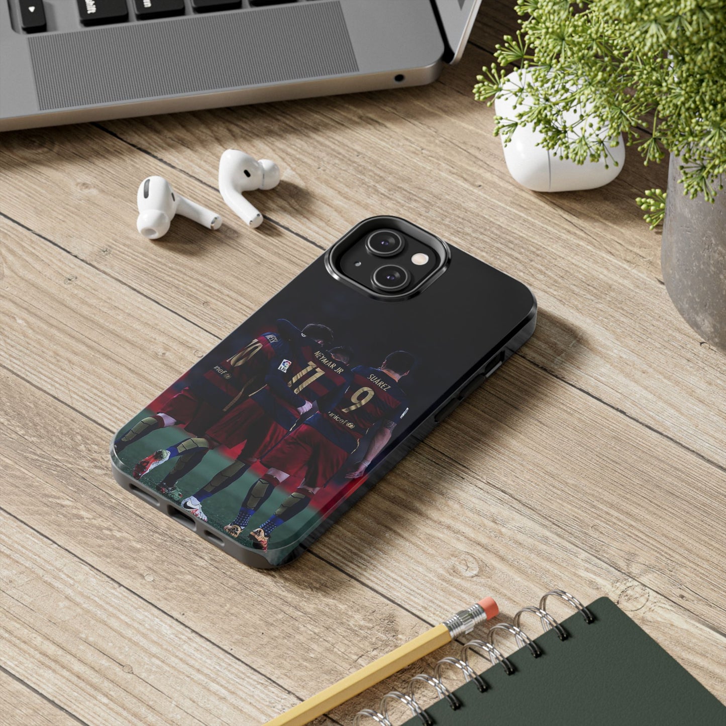 Soccer Team Tough Phone Case - Neymar Jr, Messi & Suarez Design