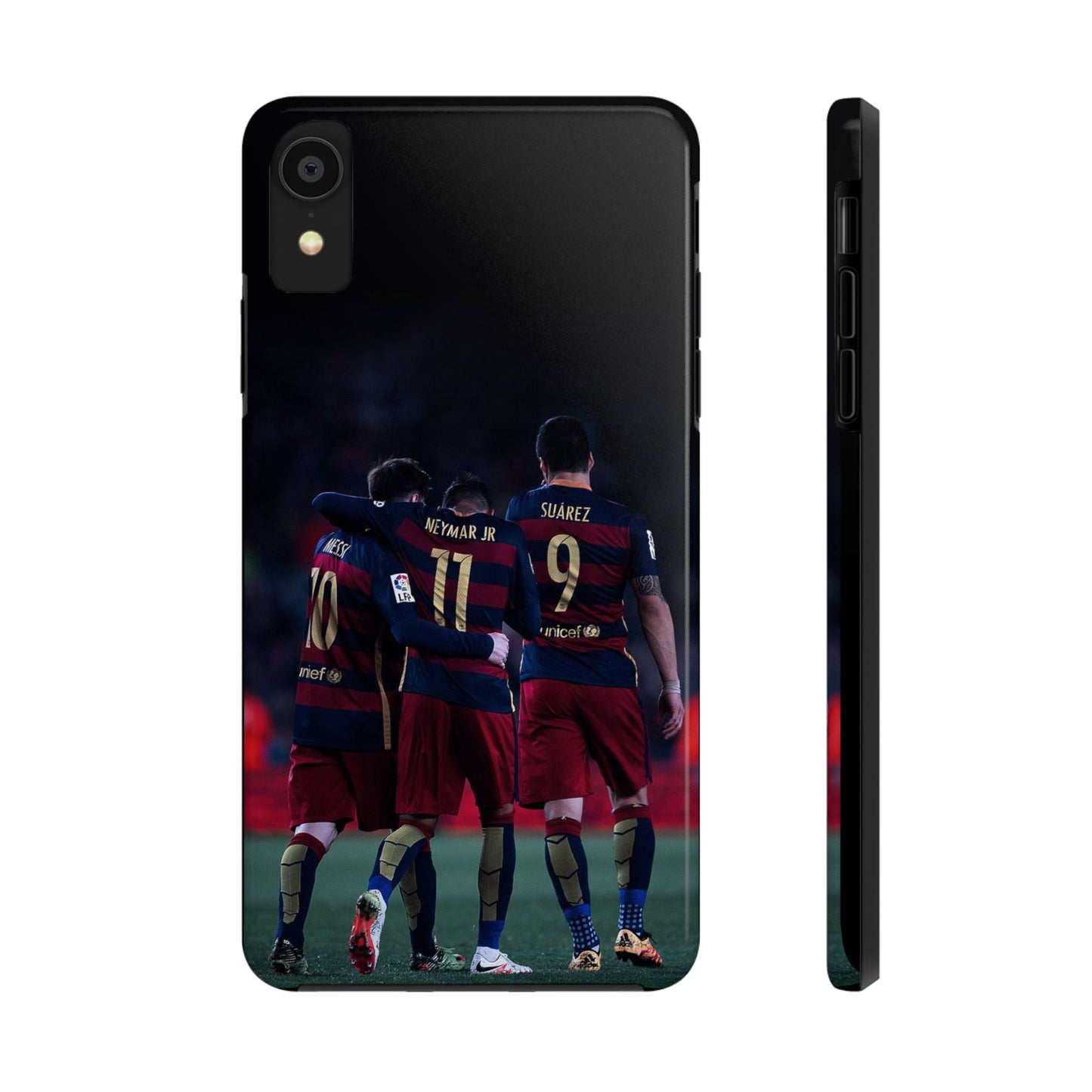 Soccer Team Tough Phone Case - Neymar Jr, Messi & Suarez Design