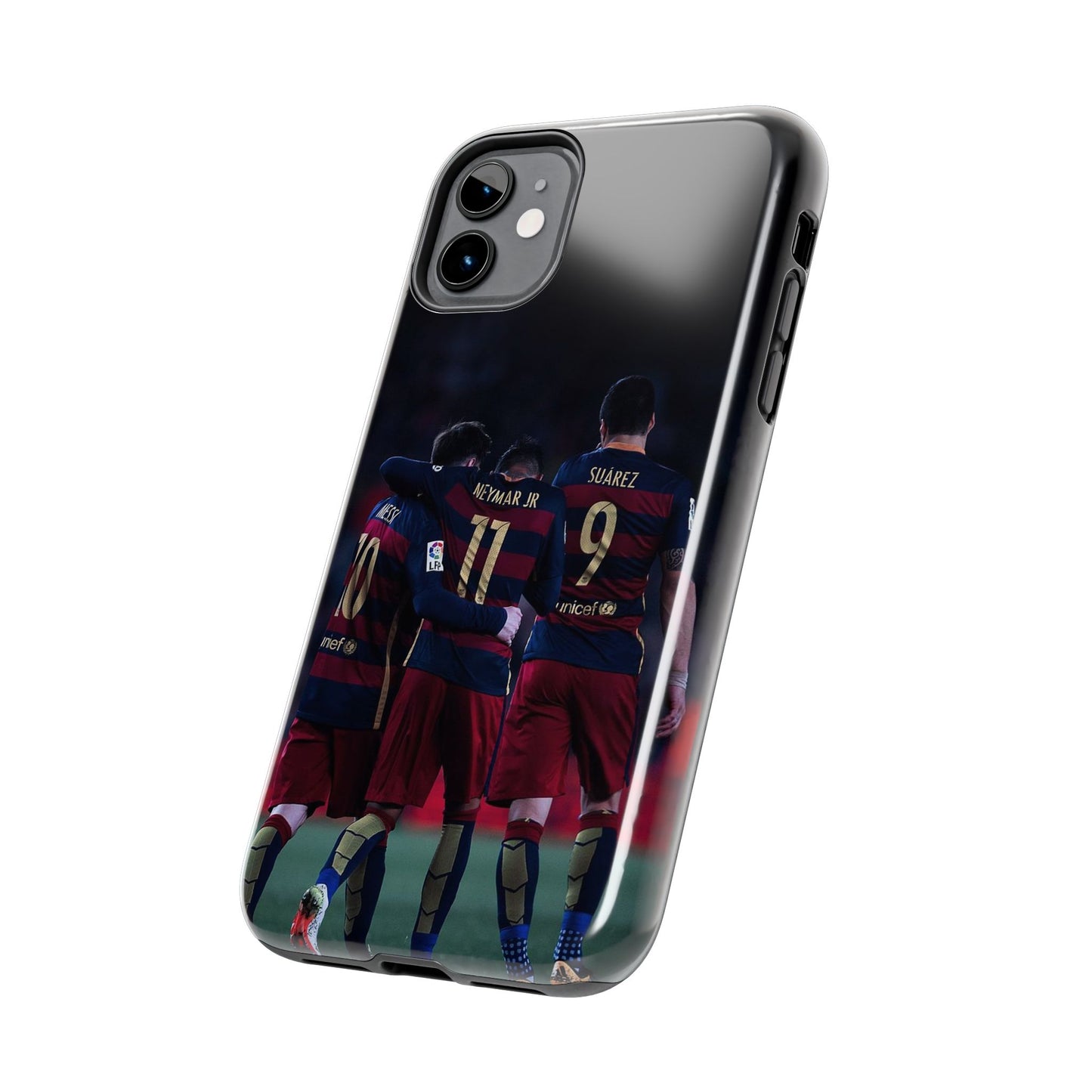 Soccer Team Tough Phone Case - Neymar Jr, Messi & Suarez Design