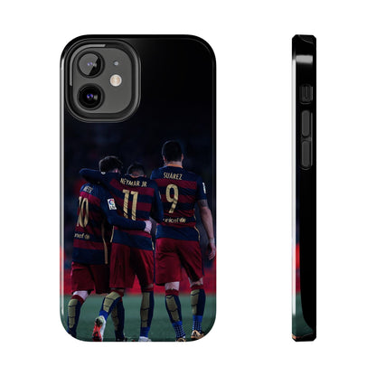 Soccer Team Tough Phone Case - Neymar Jr, Messi & Suarez Design