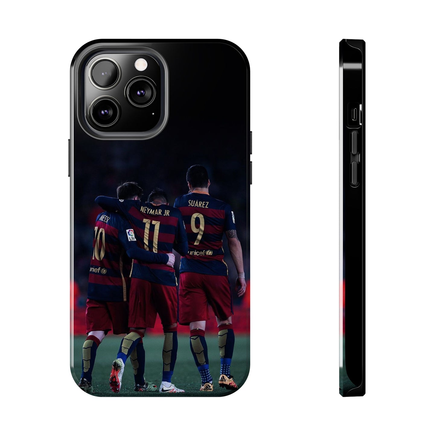 Soccer Team Tough Phone Case - Neymar Jr, Messi & Suarez Design