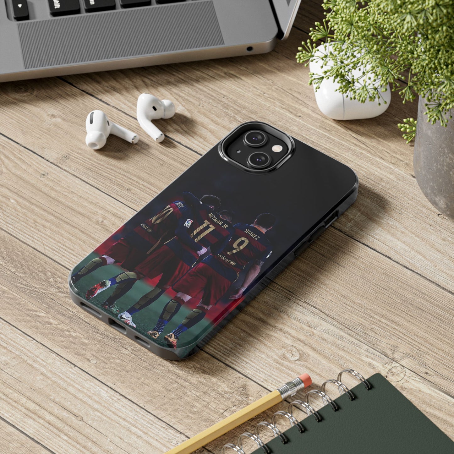 Soccer Team Tough Phone Case - Neymar Jr, Messi & Suarez Design