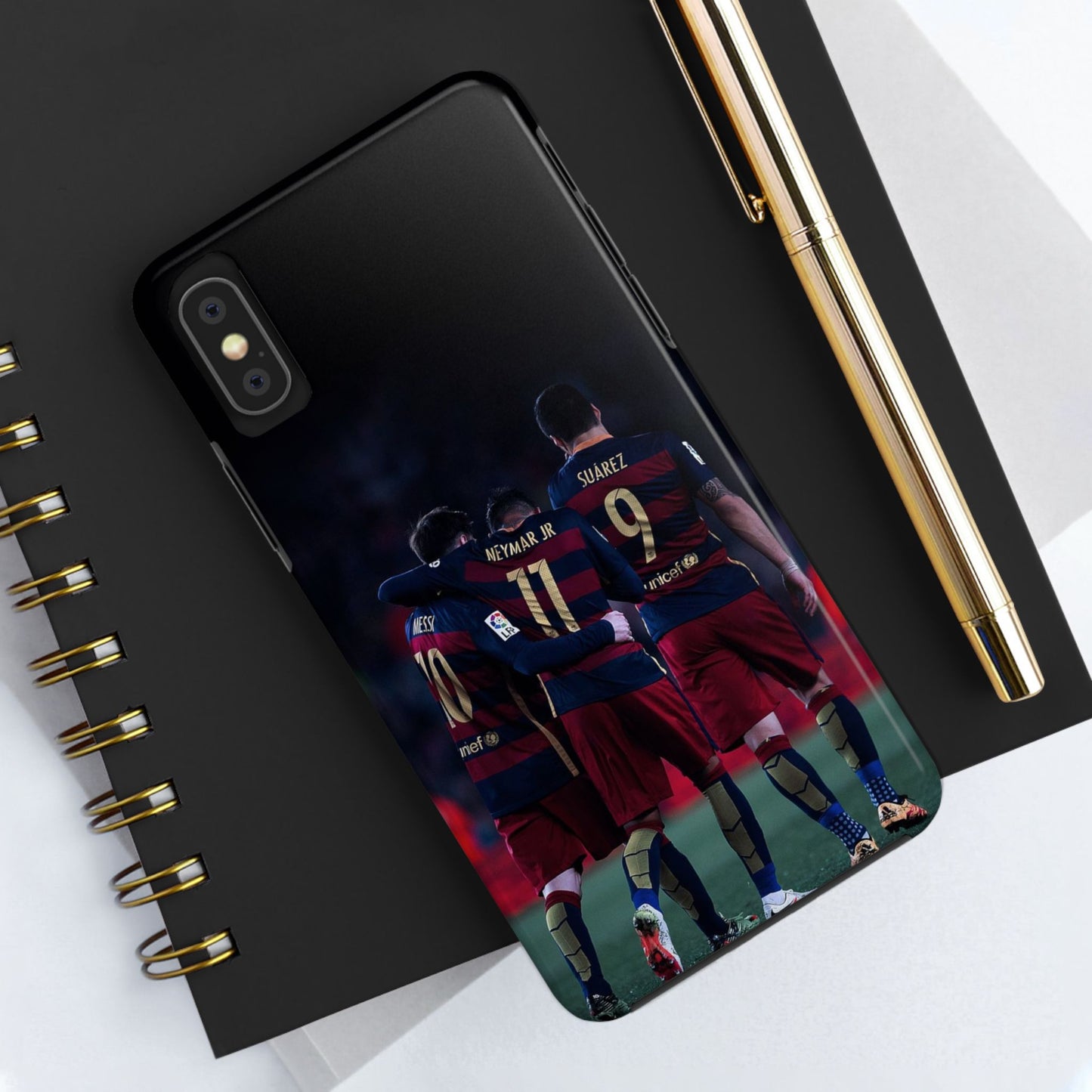 Soccer Team Tough Phone Case - Neymar Jr, Messi & Suarez Design