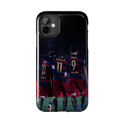 Soccer Team Tough Phone Case - Neymar Jr, Messi & Suarez Design